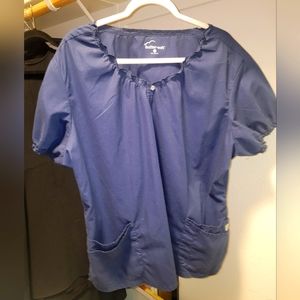 Navy scrub top